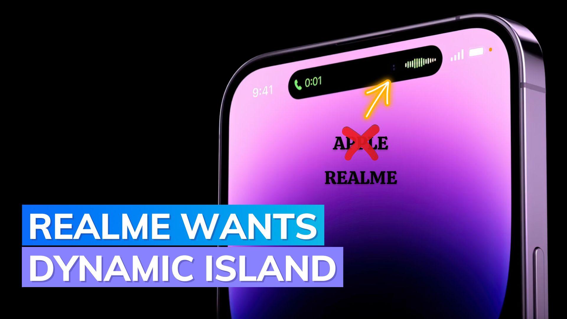 صور توضح تصميم هاتف Realme القادم مع Dynamic Island