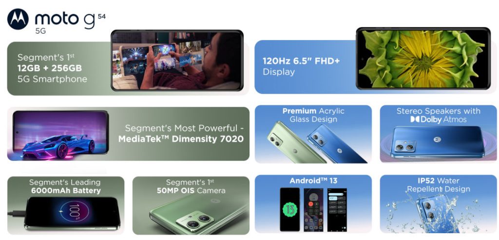 هاتف Motorola G54 يصل للهند والصين بنسختين مختلفتين