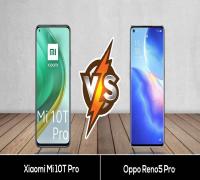 المقارنة الكاملة بين هاتفي Oppo Reno5 Pro وXiaomi Mi 10T Pro