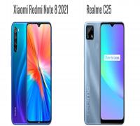 مقارنة Redmi Note 8 2021 مع Realme C25